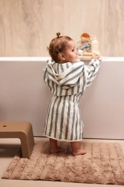 Jollein Badekåbe 3-4 År, Stripe Sea Green