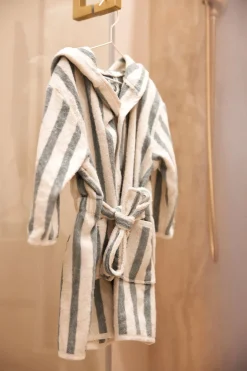 Jollein Badekåbe 3-4 År, Stripe Sea Green