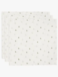 Jollein Happy Miffy Tæppe/ Stofble i Musselin 3-pak, Olive Green