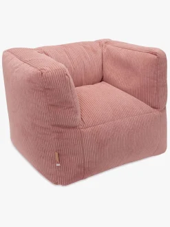 Jollein Sækkestol Kraftig Fløjl, Wild Rose