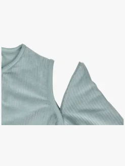 Jollein Sovepose med Aftagelig Ærmer Rundt 90 cm, Rib Sea Green