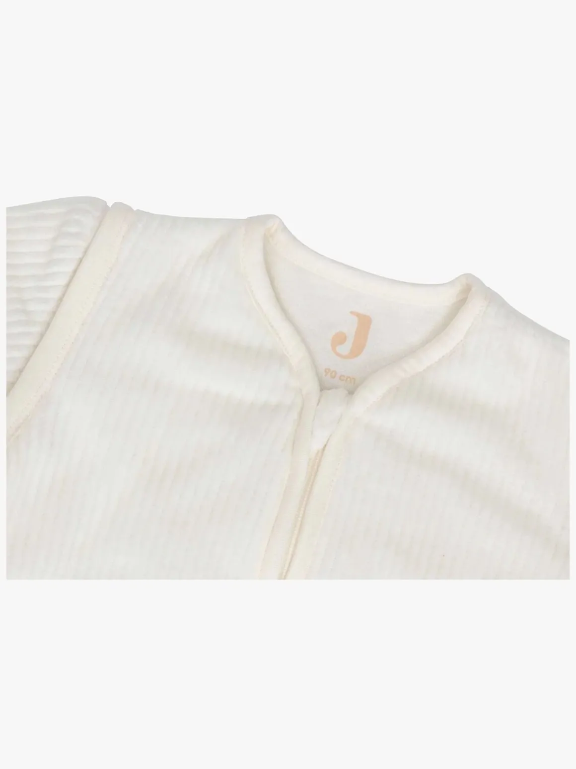 Jollein Sovepose med Aftagelig Ærmer Rundt 90 cm, Rib Ivory