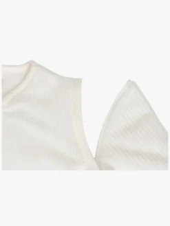 Jollein Sovepose med Aftagelig Ærmer Rundt 90 cm, Rib Ivory