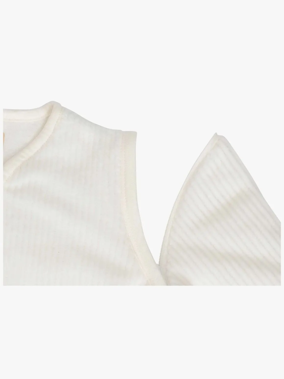 Jollein Sovepose med Aftagelig Ærmer Rundt 90 cm, Rib Ivory