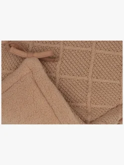 Jollein  Strikket Sengerand Ternet Mønster 180x30, Biscuit