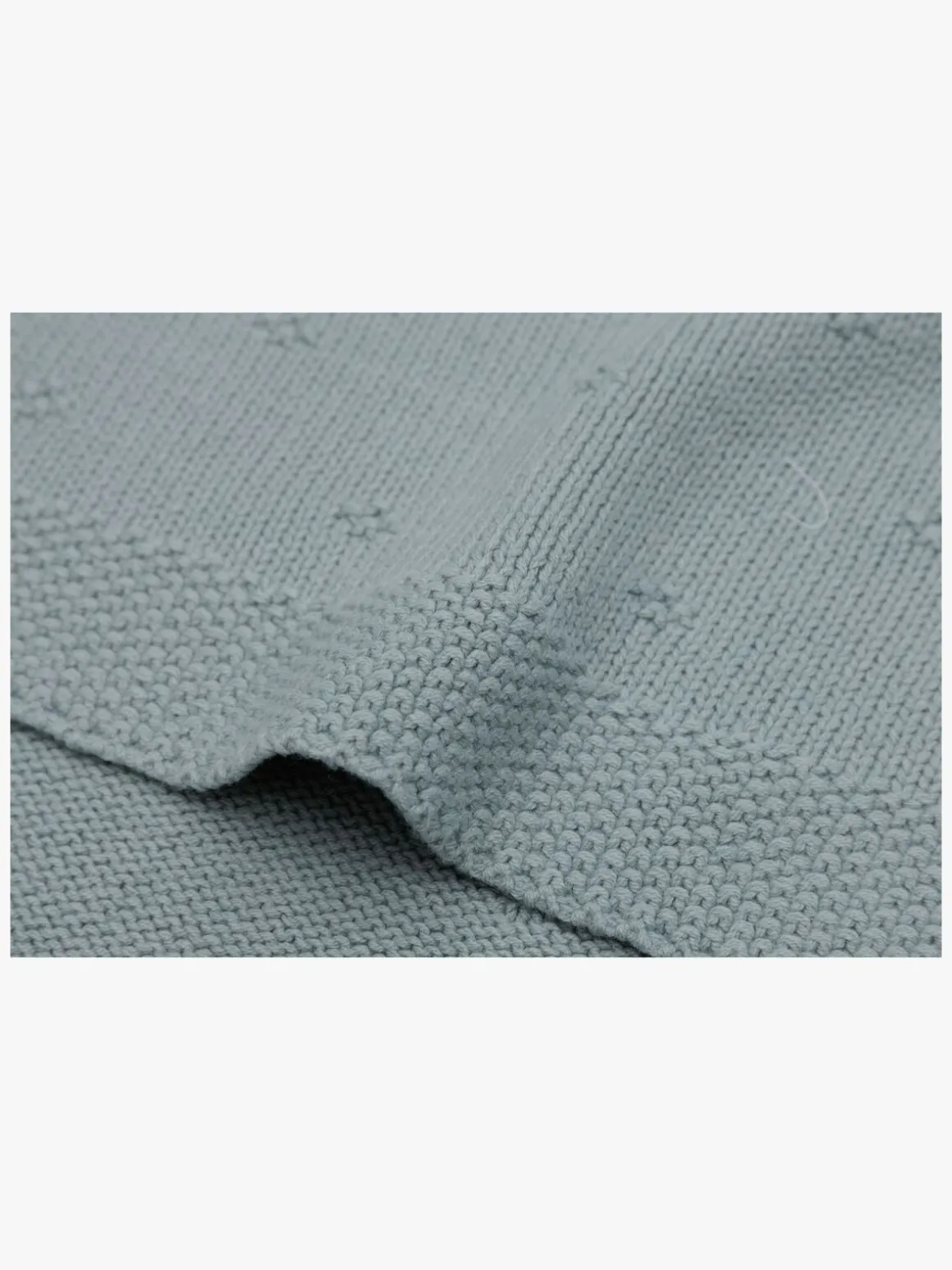 Jollein Strikket Tæppe Cozy, Sea Green