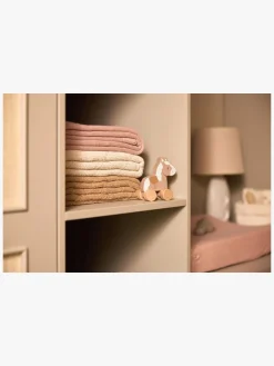 Jollein Strikket Tæppe Ternet Mønster, Biscuit