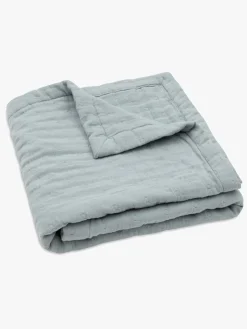 Jollein Tæppe Jaquar Muslin, Sea Green