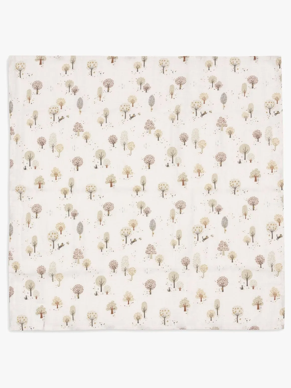 Jollein Tæppe/ Stofble i Musselin 70x70 cm 3-pak, Tiny Park