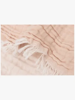 Jollein Tæppe/ Stofble i Musselin Fringe, Moonstone/Ivory