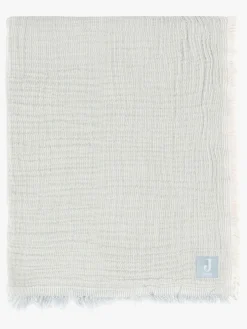 Jollein Tæppe/ Stofble i Musselin Fringe, Sea Green