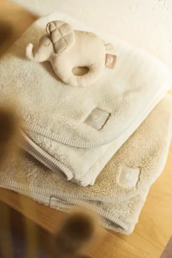 Jollein Tæppe 75x100 cm Basic Jersey/Sherpa, Warm Sand