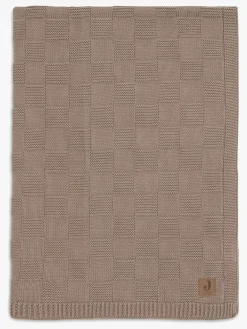 Jollein Tæppe 75x100 cm Box Knit, Milky Coffee