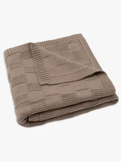 Jollein Tæppe 75x100 cm Box Knit, Milky Coffee