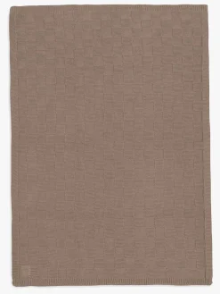 Jollein Tæppe 75x100 cm Box Knit, Milky Coffee