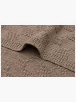 Jollein Tæppe 75x100 cm Box Knit, Milky Coffee