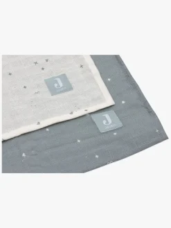 Jollein Tæpper/ Stofbleer i Musselin Twinkling 2-pak, Off white/Sea green