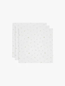 Jollein Tæpper/ Stofbleer i Musselin Lovely Birds 3-pak, Multifarvet