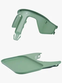 KAOS Klapp Højstol inkl. Beskyttelsesbøjle & Bakke, Beech Natural/Mineral Green