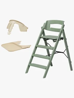 KAOS Klapp Højstol Recycled inkl. Beskyttelsesbøjle & Bakke, Mineral Green/Desert Sand