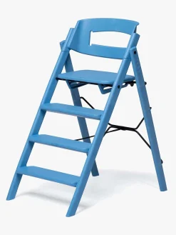 KAOS Klapp Højstol Recycled inkl. Beskyttelsesbøjle & Bakke, Swedish Blue/Desert Sand