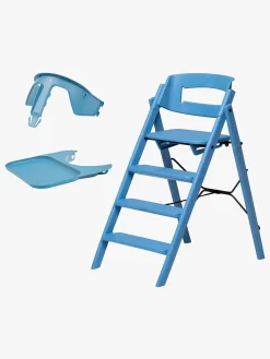 KAOS Klapp Højstol Recycled inkl. Beskyttelsesbøjle & Bakke, Swedish Blue/Swedish Blue