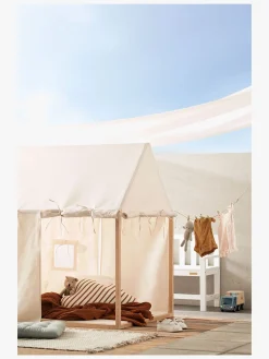 Kids Concept Legehus Telt, Naturhvid