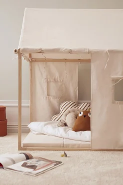 Kids Concept Legehus Telt, Naturhvid