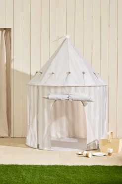 Kids Concept Stribet Legetelt, Grå