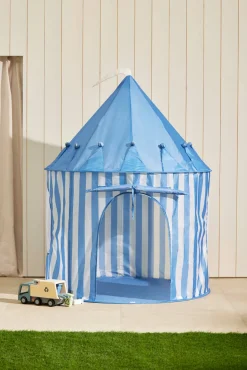 Kids Concept Stribet Legetelt, Blå