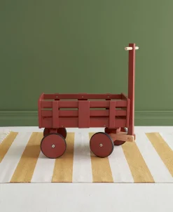 Kids Concept Trækvogn Carl Larsson, Mørkerød