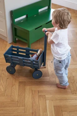 Kids Concept Trækvogn Carl Larsson, Blå