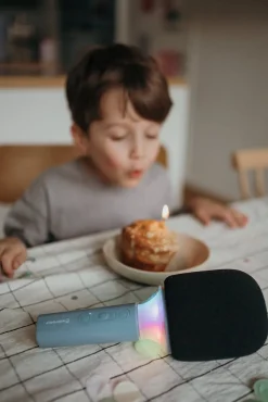 Kidywolf KIDYMIC Karaokemikrofon All-in-One, Blå