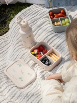 Kidzroom Silikone Madkasse Small Talk, Beige