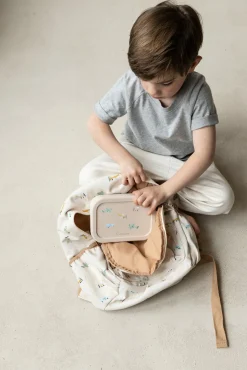 Kidzroom Silikone Madkasse Small Talk, Beige