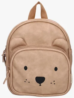 Kidzroom Beary Excited Rygsæk 5L, Flaske & Madkasse, Sand