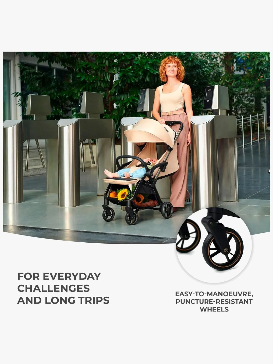 Kinderkraft APINO Klapvogn, Dune Beige