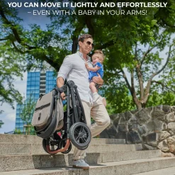 Kinderkraft ESME 2-in-1 Duovogn, Pure Black