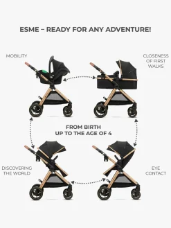 Kinderkraft ESME 2-in-1 Duovogn, Pure Black