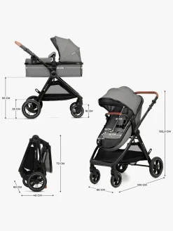 Kinderkraft ESME PRO 3-in-1 Duovogn Travelsystem, Moonlight Grey