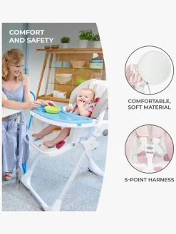 Kinderkraft Højstol YUMMY, Pink