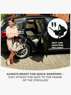 Kinderkraft 3-i-1 NEWLY Kombivogn Travelsystem, Classic Black