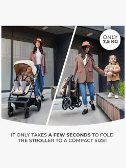 Kinderkraft 3-i-1 NEWLY Kombivogn Travelsystem, Moonlight Grey