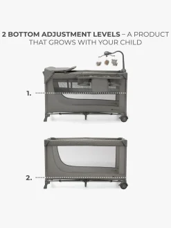 Kinderkraft JOY 2 Weekendseng med Tilbehør, Dark Grey