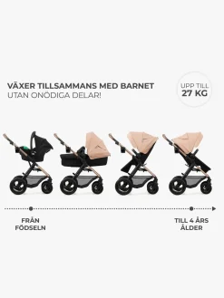 Kinderkraft MOOV 2 Air 3-in-1 Kombivogn, Sand Beige