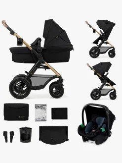 Kinderkraft MOOV 2 Air 3-in-1 Kombivogn, Pure Black