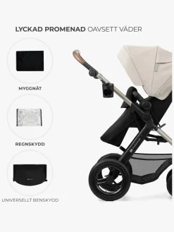 Kinderkraft MOOV 2 Air 3-in-1 Kombivogn, Moonlight Grey