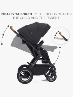 Kinderkraft Multifunctional 3-in-1 B-Tour Mink Pro Kombivogn, Black