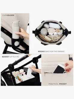 Kinderkraft NEA 2-in-1 Duovogn, Midnight Black