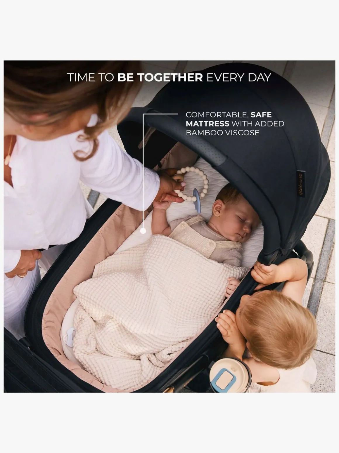 Kinderkraft NEA 2-in-1 Duovogn, Midnight Black